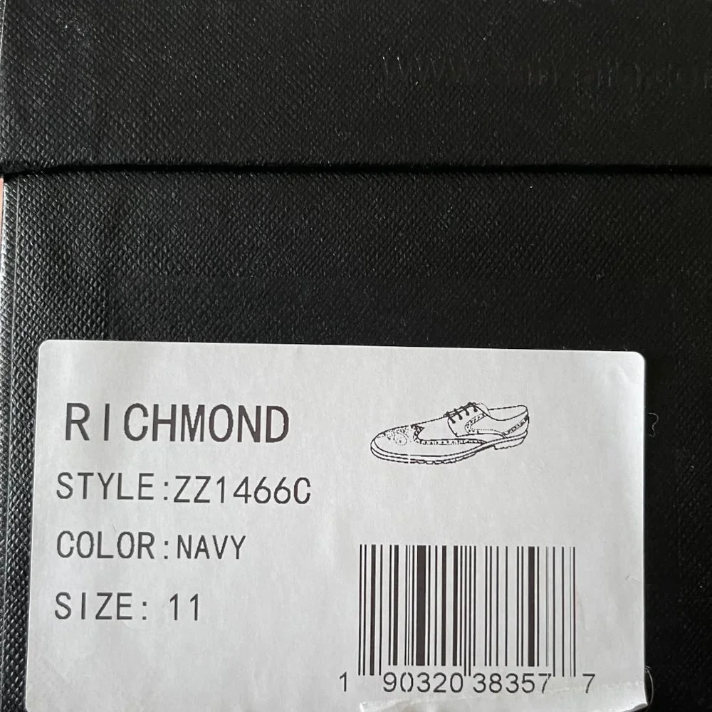 Zanzara Men's Navy Shoes NIB Size 11
